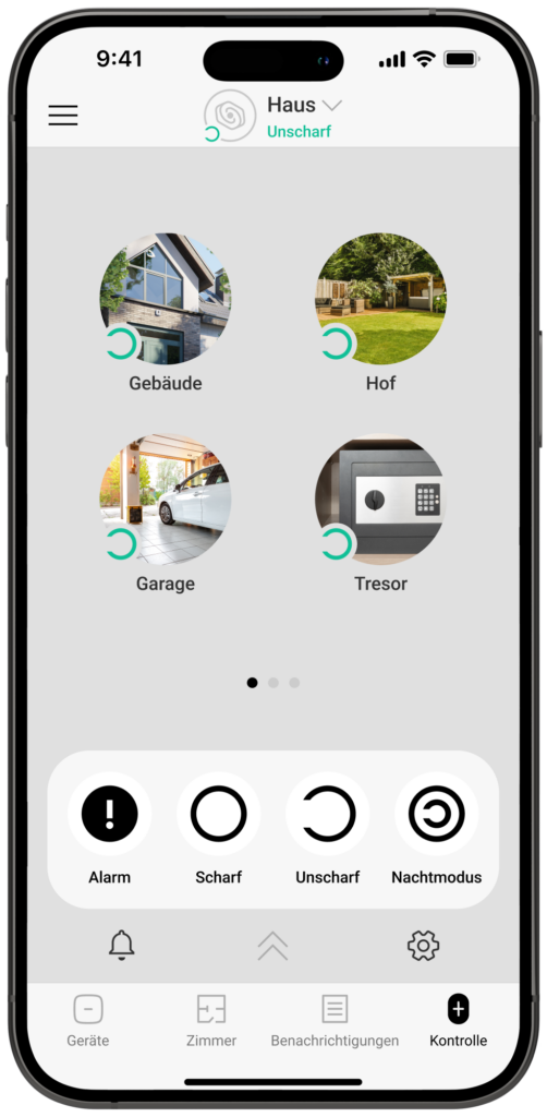 Alarmanlage mit Handy bedienung
